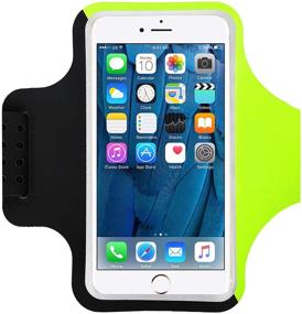 img 4 attached to Premium Sweat Resistant Armband: HAISSKY Cell Phone Armband for iPhone 12/11/Xs Max/X/8 Plus/7 Plus, Galaxy S8/S8 Plus - Up to 6.3'' Phones. Perfect for Running, Sports & Biking - Safety Reflective Strips Included!