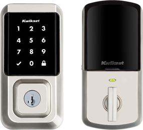 img 4 attached to 🔒 Kwikset Halo Wi-Fi Smart Lock Keyless Entry Electronic Touchscreen Deadbolt with SmartKey Security, Satin Nickel