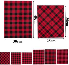 img 3 attached to 🎁 Aneco 8 Pack Christmas Buffalo Plaid Cotton Candy Present Bags - Gift Wrapping Drawstring Bag for Christmas Party Favors and Treats - Goody Bag for Christmas Party Supplies