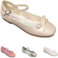 gwen zoe silver weddings holiday girls' shoes for flats logo