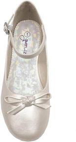 img 1 attached to Gwen Zoe Silver Weddings Holiday Girls' Shoes for Flats