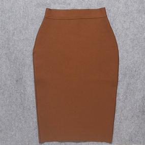 img 2 attached to HLBandage Length Waist Pencil Skirt Women's Clothing and Skirts