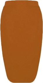 img 4 attached to HLBandage Length Waist Pencil Skirt Women's Clothing and Skirts
