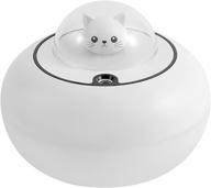 whisper silent 400ml household humidifier with cute kitten design - perfect for baby bedroom, plant, office (white) logo