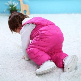 img 1 attached to Happy Cherry Snowsuit Waterprood Toddlers Apparel & Accessories Baby Girls for Clothing