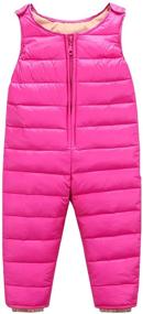 img 4 attached to Happy Cherry Snowsuit Waterprood Toddlers Apparel & Accessories Baby Girls for Clothing