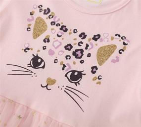 img 1 attached to Applique Toddlers T Shirt Dresses 4_Years Girls' Clothing