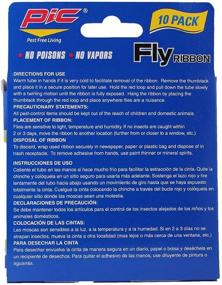img 3 attached to Say Goodbye to Pesky Flies with Pic FR10B Sticky Fly Ribbons 40-Pack – Effective and Reliable Solution