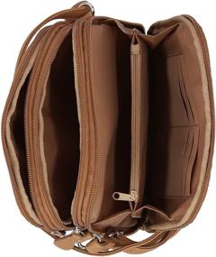 img 1 attached to 👜 North South Mini Zip Around Crossbody Bag by MultiSac