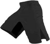 quality mma shorts blank black logo