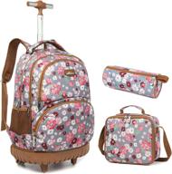 jasminestar rolling backpack wheeled pencil backpacks and kids' backpacks логотип