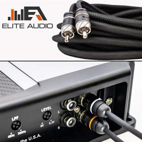 img 2 attached to 🔊 Premium Series Elite Audio 100% OFC Copper RCA Interconnects Stereo Cable, 2 Channel 3 Feet Cord (2 x RCA Male to 2 x RCA Male Audio Cable, Double-Shielded for Noise Reduction)