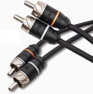 🔊 premium series elite audio 100% ofc copper rca interconnects stereo cable, 2 channel 3 feet cord (2 x rca male to 2 x rca male audio cable, double-shielded for noise reduction) logo