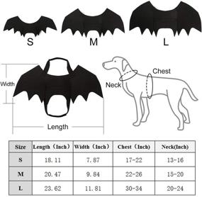 img 1 attached to Ehdching Cat Costume Halloween Pet Bat Wings – The Perfect Cat and Dog Bat Costume!