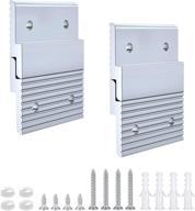 2'' french cleat picture hanger: heavy duty aluminum z clips for secure wall mounting - 2 pairs (supports 30 lbs) logo