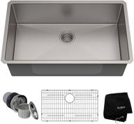 kraus khu100-32 standart pro 16 gauge undermount 🚰 single bowl stainless steel kitchen sink, 32 inch: enhanced seo logo