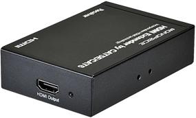 img 2 attached to Монопрайс Moonrise HDMI удлинитель/разветвитель 1x2 - передача высокого разрешения через кабель Cat5e/6, разрешение 1920x1080p, 165 МГц/1,65 Гбит/с, золотистые HDMI-коннекторы (совместим с PS4/5, Xbox, Apple TV, Fire Stick, Roku, Blu-Ray Player) (108158)