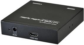 img 4 attached to Монопрайс Moonrise HDMI удлинитель/разветвитель 1x2 - передача высокого разрешения через кабель Cat5e/6, разрешение 1920x1080p, 165 МГц/1,65 Гбит/с, золотистые HDMI-коннекторы (совместим с PS4/5, Xbox, Apple TV, Fire Stick, Roku, Blu-Ray Player) (108158)