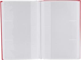 img 2 attached to 🍎 Apple Red Fabric Frame Cover Photo Album - Holds 300 Pockets for 4x6 Photos