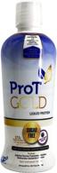 🥇 prot gold sugar-free liquid protein shot - 30oz anti-aging formula. proven immunity booster. trusted by 4,000+ medical facilities for complete protein nutrition and 2x faster healing. logo