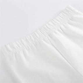 img 1 attached to Kids Bron Toddler Leggings 2Pack White