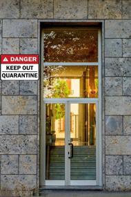 img 1 attached to 🚧 Quarantine Business Aluminum Sign - Caution and Safety Notice