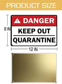 img 3 attached to 🚧 Quarantine Business Aluminum Sign - Caution and Safety Notice