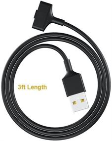 img 1 attached to ⌚ CAVN Fitbit Ionic Charger Cable - 2-Pack Replacement USB Charging Cord for Smart Watch