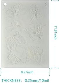 img 3 attached to 🌸 Versatile 12-Pack Female Floral Flower Stencils – Craft DIY Art Supplies for Scrapbooking, Painting, and Furniture Decor