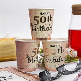 img 2 attached to 🎉 50 and Fabulous Party Pack for Women's 50th Birthday – Includes Plates, Napkins, Cups, Cutlery Sets – Serves 24 Guests – Perfect Birthday Party Supplies and Decorations