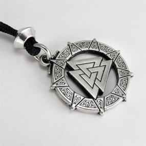 img 2 attached to Valknut Warrior's Knot 🔱 Pendant: Empowering Valkyrie Viking Necklace