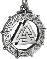valknut warrior's knot 🔱 pendant: empowering valkyrie viking necklace logo