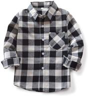 👕 sleeve plaid flannel red 150 us boys' clothing: tops, tees & shirts – stylish and comfortable options for boys logo