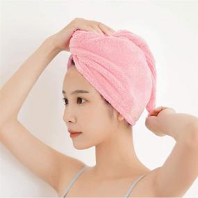 img 2 attached to 🔥 NKTM 4-Pack Quick Dry Microfiber Hair Towel Wrap for Women and Girls - Twist Head Wrap and Head Towel Set