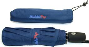 img 3 attached to BubblePop Windproof Travel Umbrella Navy Umbrellas for Folding Umbrellas