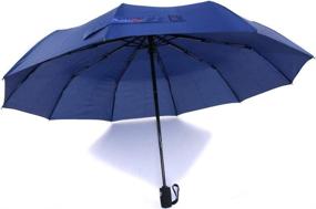 img 1 attached to BubblePop Windproof Travel Umbrella Navy Umbrellas for Folding Umbrellas
