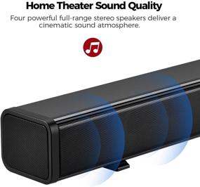 img 3 attached to 🔊 Wall Mountable 32-Inch Soundbar with Bluetooth 5.0, HDMI/Optical/Coaxial/AUX/RCA Inputs, Remote Control - Lvssci Home Theater TV Speakers