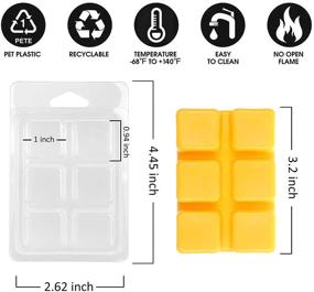 img 3 attached to MILIVIXAY Containers 6 Plastic Molds 50 Clamshells