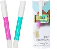 🌈 magicstick spot stain remover pen – ultimate clothing care solution |tough stains, complete first aid (pink-mint 2 pack) random color logo