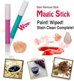 img 1 attached to 🌈 MagicStick Spot Stain Remover Pen – Ultimate Clothing Care Solution |Tough Stains, Complete First Aid (Pink-Mint 2 Pack) Random Color