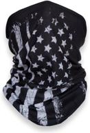 versatile american flag outdoor face mask - perfect for motorcycle riding, skiing, snowboarding, hiking & more - enjoy the seamless microfiber experience logo