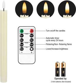 img 3 attached to Flameless Flickering Operated Electric Christmas Lighting & Ceiling Fans