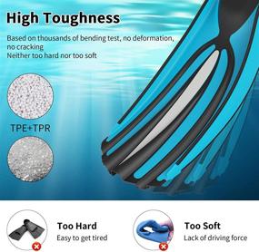 img 2 attached to Adjustable Toughness Material Snorkeling Professional