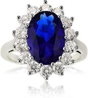 sterling sapphire statement engagement middleton 💍 women's jewelry: exquisite elegance and timeless beauty logo