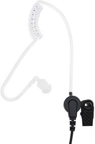 img 1 attached to 🎧 KS K-STORM RDM2020 Surveillance Acoustic Tube Earpiece Headset with Mic for Motorola CP200, CLS1110, CLS1410 - PU Material, Black