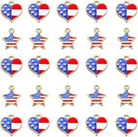 img 4 attached to American Patriotic Independence Ornament Decoration Beading & Jewelry Making