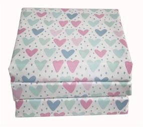 img 2 attached to 🛏️ Heart Sheet Multicolor Sleeping Partners - Kids' Home Store