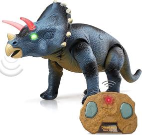 img 4 attached to 🦖 Electronic Dinosaur Triceratops by STEAM Life
