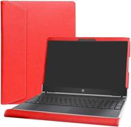 🔴 alapmk protective case for 15.6&#34; hp pavilion x360 15 15t 15-crxxxx 15-cr0011nr 15-cr0010nr &amp; dell precision 15 7550 laptop - red [not compatible with pavilion x360 15-brxxx 15-bkxxx 15-dqxxxx] logo