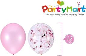 img 1 attached to 🎉 PartyMart Pink Number 4 Balloon with Confetti: A Fun Addition to Any Celebration